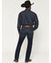 Image #3 - Ariat Men's M8 Langston Brock Dark Wash Slim Straight Stretch Denim Jeans, Dark Wash, hi-res