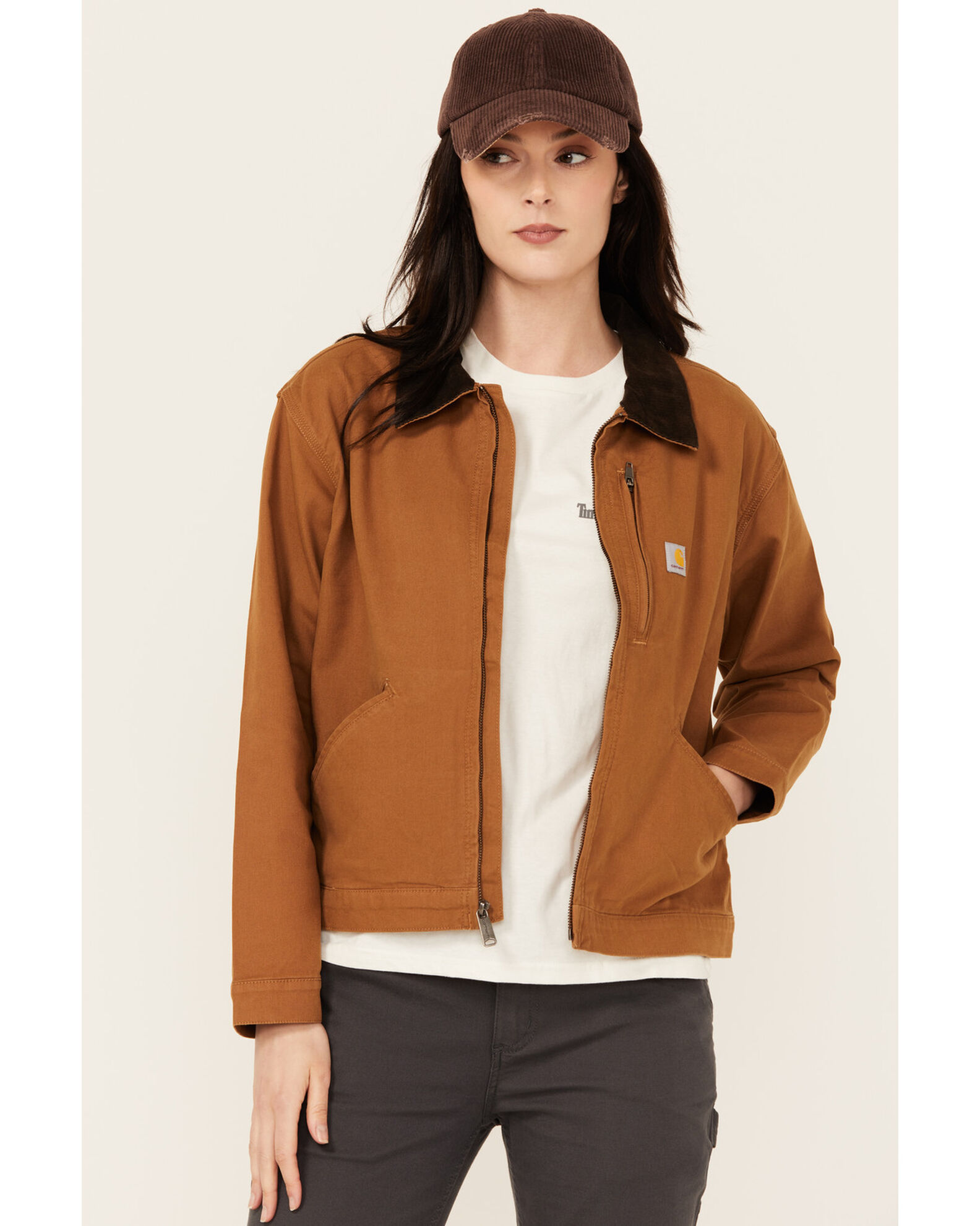 Tan carhartt jacket sales