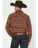 Image #4 - Cody James Men's Red Label Southwestern Print Long Sleeve Snap Flannel Shirt, Red, hi-res