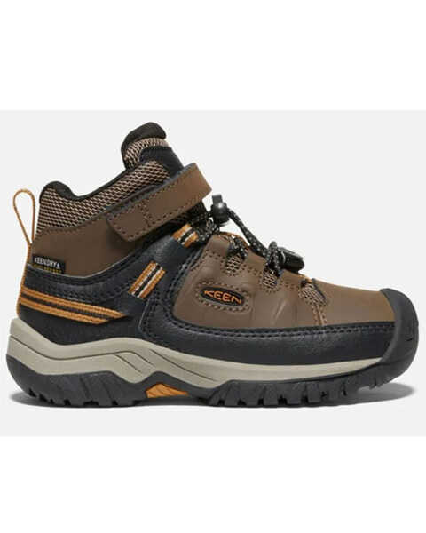 Keen Kid's Targhee Waterproof Hiking Boots, Brown, hi-res