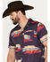 Image #2 - Cinch Men's Camp Tumbleweed Red Rock Scenic Short Sleeve Button Down Shirt, Purple, hi-res
