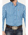 Image #3 - Ariat Men's Pro Series Leyton Plaid Print Classic Fit Button Down Long Sleeve Western Shirt, Light Blue, hi-res