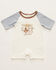 Image #1 - Wrangler Infant Boys' Cowboy Short Sleeve Onesie, White, hi-res