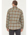 Image #4 - Thorogood Men's Plaid Print Long Sleeve Snap Flannel Shirt, Grey, hi-res