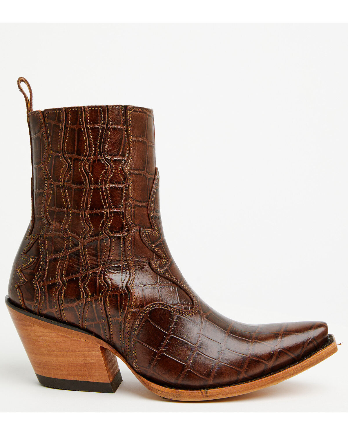 Image #2 - Ariat Women's Jade Western Booties - Snip Toe, Brown, hi-res