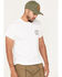 Image #2 - Brixton Men's Oath V Logo Graphic T-Shirt, White, hi-res