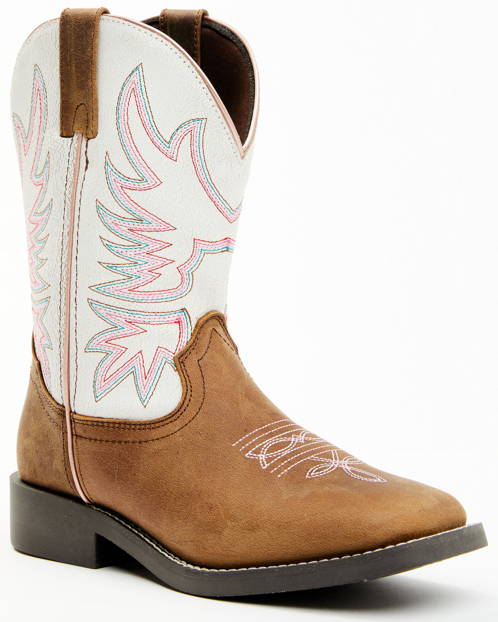 Girl square toe cowgirl store boots