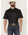 Image #1 - Ariat Men's VentTek Arrows Geo Print Short Sleeve Button-Down Western Shirt, Black, hi-res