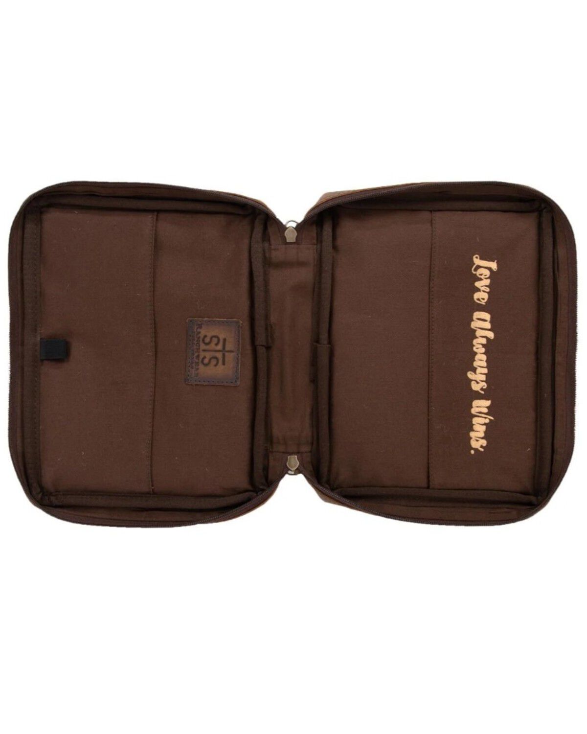 Image #3 - STS Ranchwear by Carroll Cowhide Bible Cover, Distressed Brown, hi-res