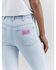 Image #6 - Wrangler® X Barbie™ Women's Light Wash High Rise Westward Pink Patch Stretch Bootcut Jeans, Light Wash, hi-res