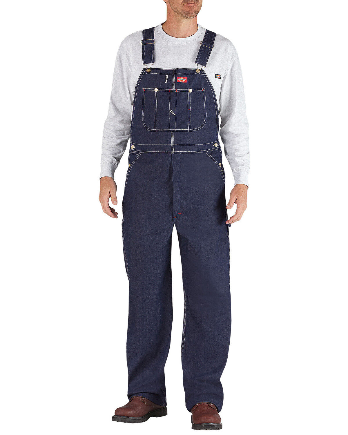 Image #1 - Dickies Men's Denim Bib Overalls - Big & Tall, Indigo, hi-res