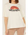 Image #3 - Wrangler Women's Logo Girlfriend Tee, Ivory, hi-res