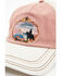 Image #2 - Catchfly Women's Desert Cowboy Ponytail Ball Cap, Red, hi-res