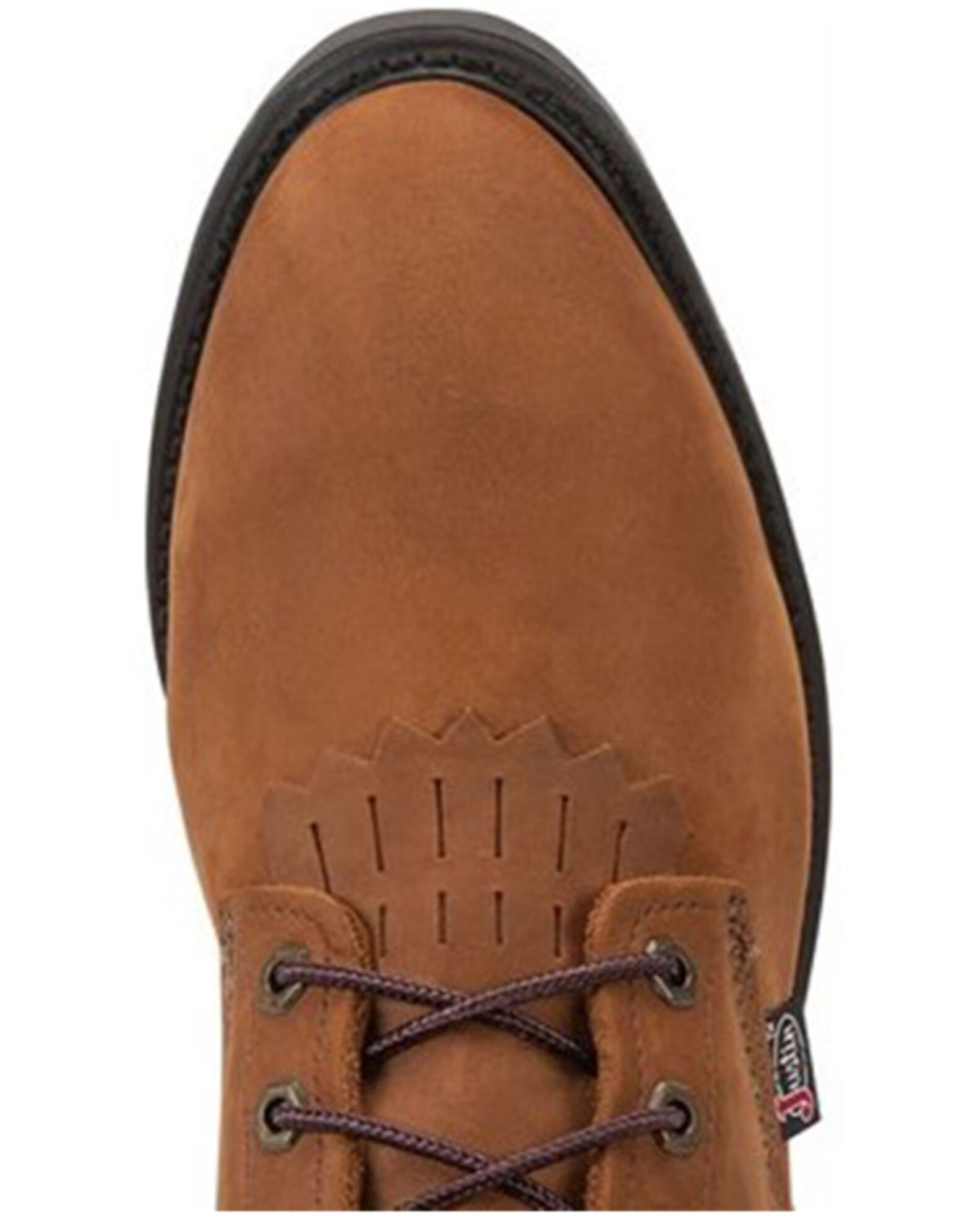 Image #6 - Justin Men's Conductor 8" Lace-Up Work Boots - Soft Toe, Brown, hi-res