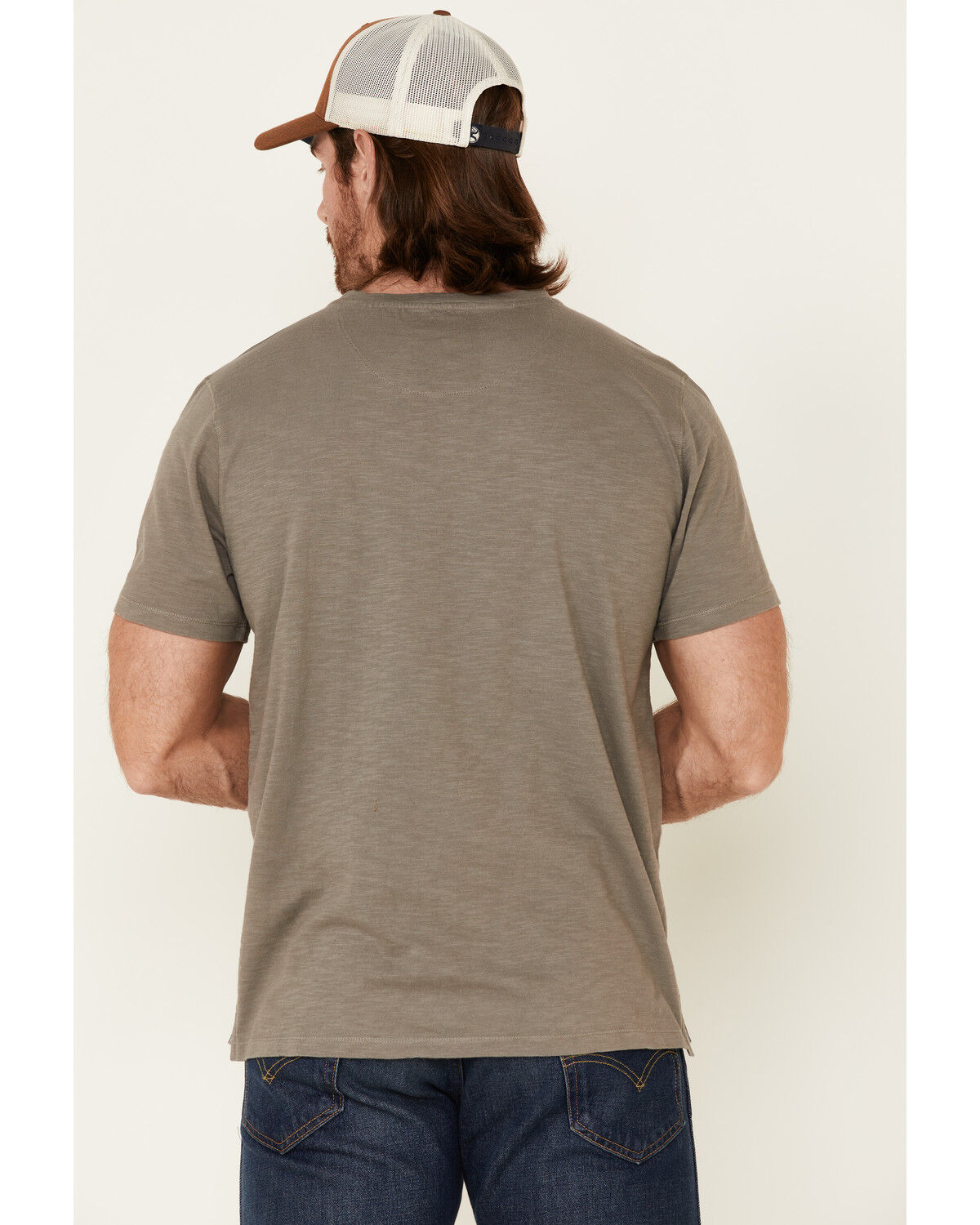 Image #4 - North River Men's Solid Slub Short Sleeve T-Shirt, Grey, hi-res