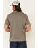 Image #4 - North River Men's Solid Slub Short Sleeve T-Shirt , Grey, hi-res