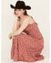 Image #1 - Panhandle Women's Southwestern Print Sleeveless Maxi Dress, Red, hi-res