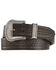 Justin Men's Bronco Basketweave Leather Belt, Black, hi-res
