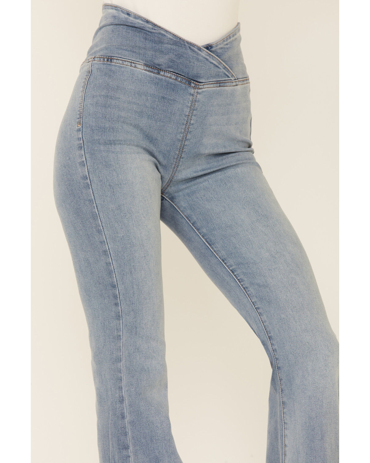 Image #2 - Free People Women's Venice Beach Flare Jeans, Blue, hi-res