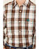 Image #3 - Panhandle Boys' Plaid Print Long Sleeve Pearl Snap Western Shirt, Brown, hi-res