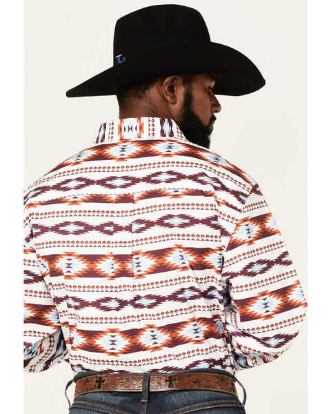 RANK 45 Men's Hung Up Southwestern Print Long Sleeve Button Down Western Shirt , Multi, hi-res