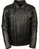 Image #2 - Milwaukee Leather Men's Utility Vented Cruiser Jacket - Tall 5X, Black, hi-res