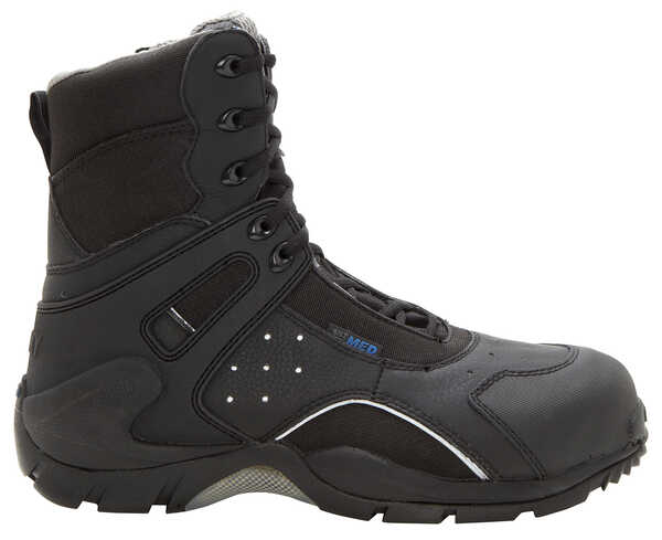 Image #2 - Rocky Men's 1st Med Puncture-Resistant Side-Zip Waterproof Boots - Composite Toe, Black, hi-res