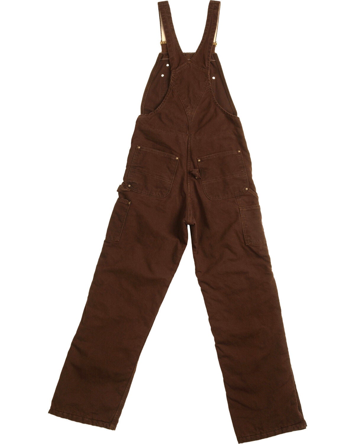 Image #2 - Carhartt Sandstone Duck Bib Work Overalls, , hi-res
