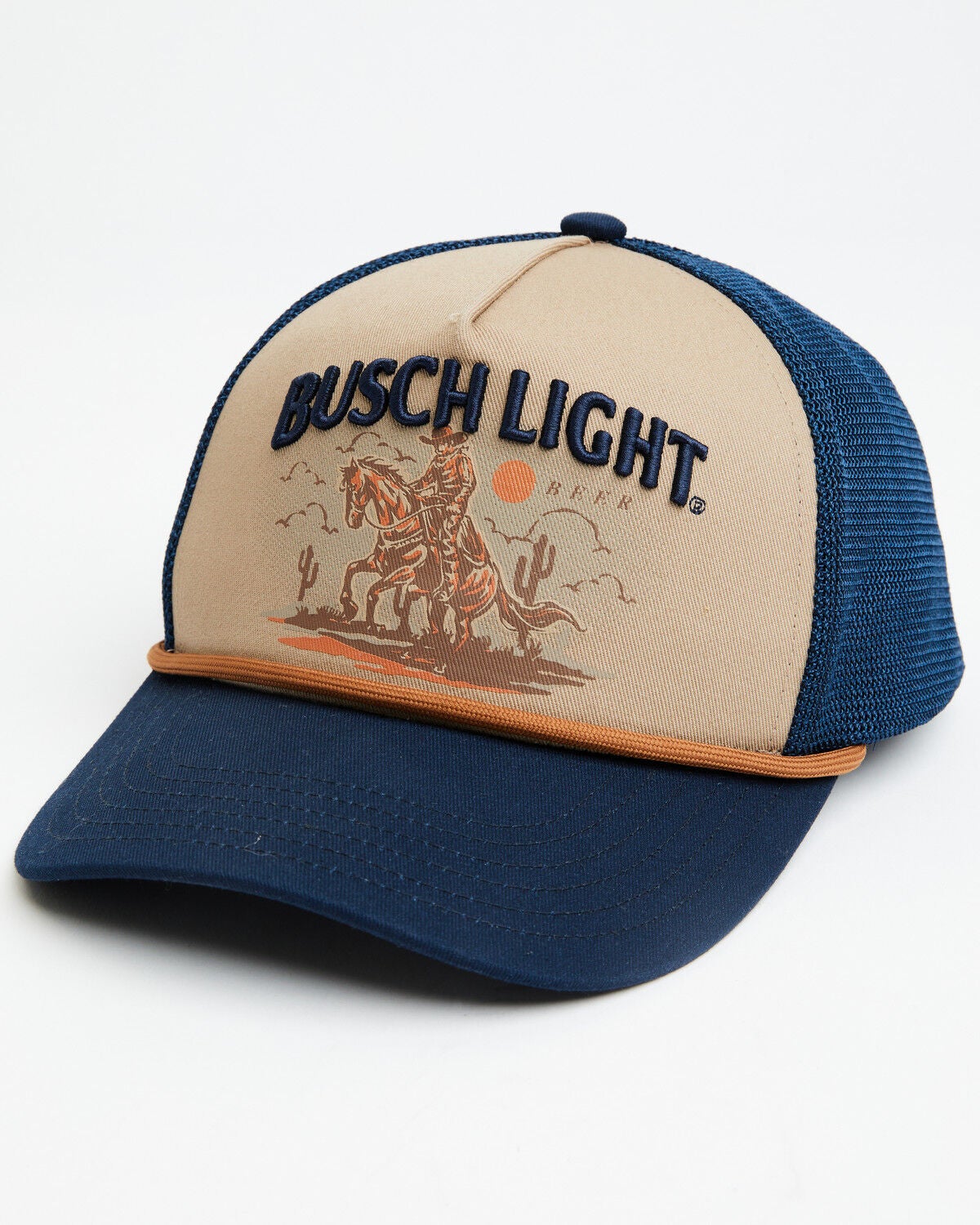 Aquarius Men's Busch Light Ball Cap, Navy, hi-res