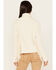 Shyanne Women's Cable Fringe Sweater , Cream, hi-res