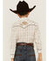 Image #4 - Roper Boys' Plaid Print Embroidered Long Sleeve Western Pearl Snap Shirt, Brown, hi-res