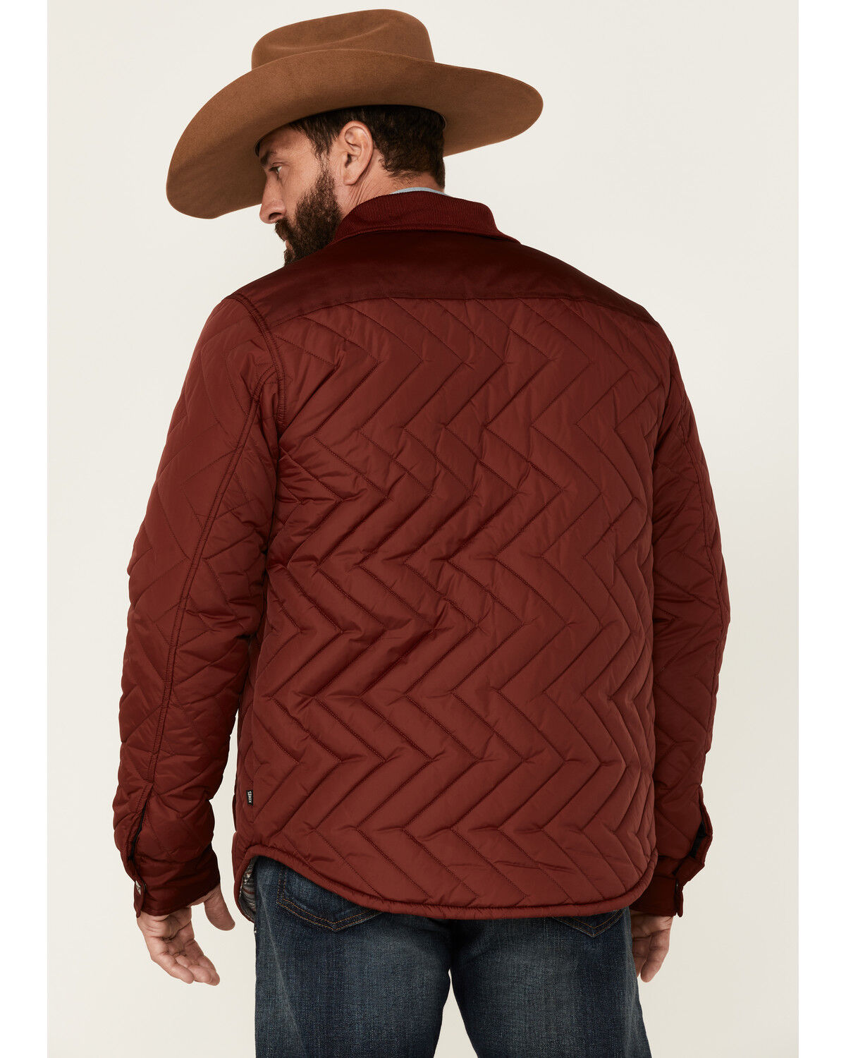 Image #4 - Kimes Ranch Men's Boot Barn Exclusive Solid Skink Zip-Front Quilted Jacket, Burgundy, hi-res
