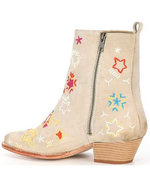 Image #2 - Free People Women's Bowers Embroidered Western Boots - Pointed Toe , Stone, hi-res