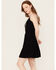 Image #2 - Idyllwind Women's Wilsonia Tie Front Western Embroidered Dress , Black, hi-res