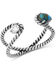 Image #1 - Montana Silversmiths Women's Stars and Sky Crystal Turquoise Open Ring, Silver, hi-res