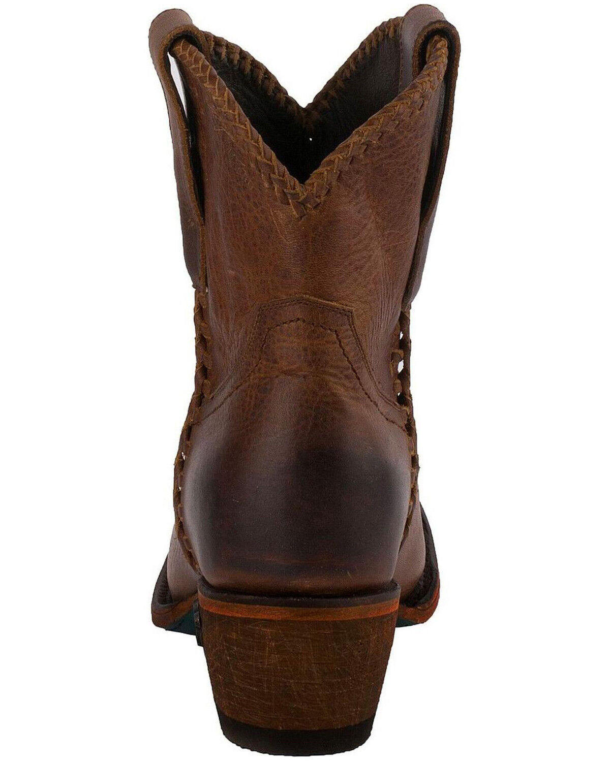 Image #8 - Lane Women's Plain Jane Booties - Round Toe, Cognac, hi-res