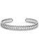 Image #1 - Montana Silversmiths Women's Silver Crystal Roads Cuff Bracelet, Silver, hi-res