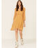 Stetson Women's Horseshoe Print Dress, Mustard, hi-res