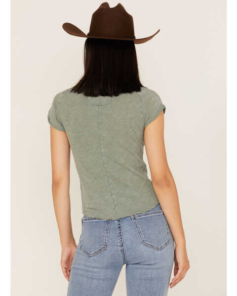 Image #4 - Free People Women's Be My Baby Tee, Olive, hi-res