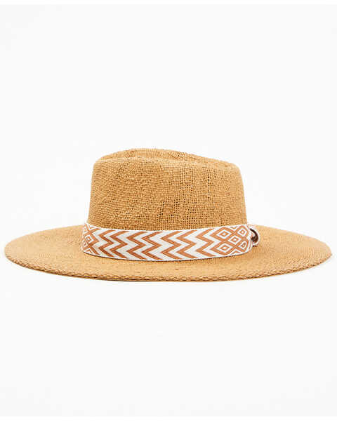 Image #3 - Nikki Beach Women's Chelsea Australian Straw Western Fashion Hat, Brown, hi-res