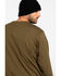 Image #2 - Hawx Men's Olive Pocket Long Sleeve Work T-Shirt, Olive, hi-res