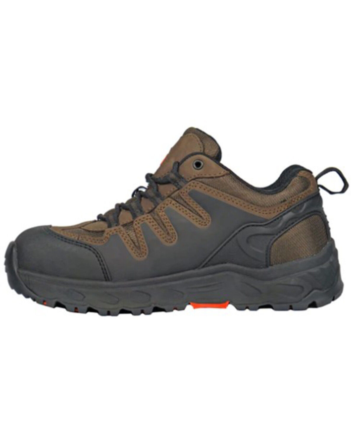Image #3 - Hoss Men's Eric Low Lace-Up Work Shoes - Aluminum Toe, Brown, hi-res
