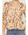 Image #3 - Shyanne Women's Horse Print Chiffon Top, Coffee, hi-res