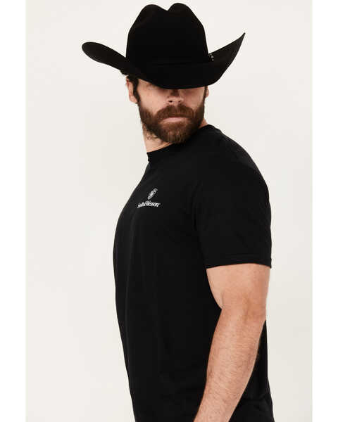 Smith & Wesson Men's USA Flag Label Short Sleeve Graphic T-Shirt, Black, hi-res