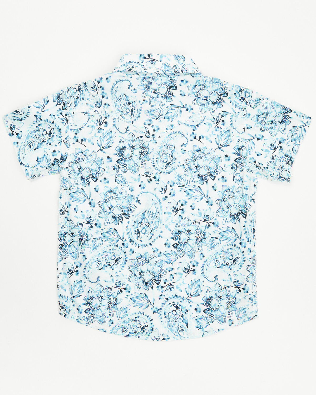 Image #3 - Cody James Toddler Boys' Frontier Threads Paisley Print Short Sleeve Snap Western Shirt, White, hi-res
