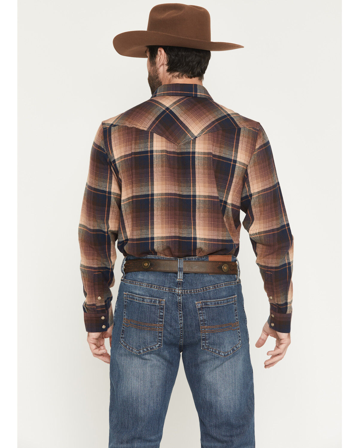 Image #4 - Cody James Men's Label Plaid Print Long Sleeve Snap Flannel Shirt, Multi, hi-res