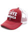 Shyanne Women's I Love America Embroidered Mesh-Back Ball Cap , Red, hi-res