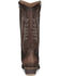 Image #4 - Circle G Women's Tobacco Embroidery Zip Leather Western Boot - Round Toe, Dark Brown, hi-res
