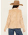 Image #4 - Panhandle Women's Faux Suede Floral Embroidered Blazer, Tan, hi-res