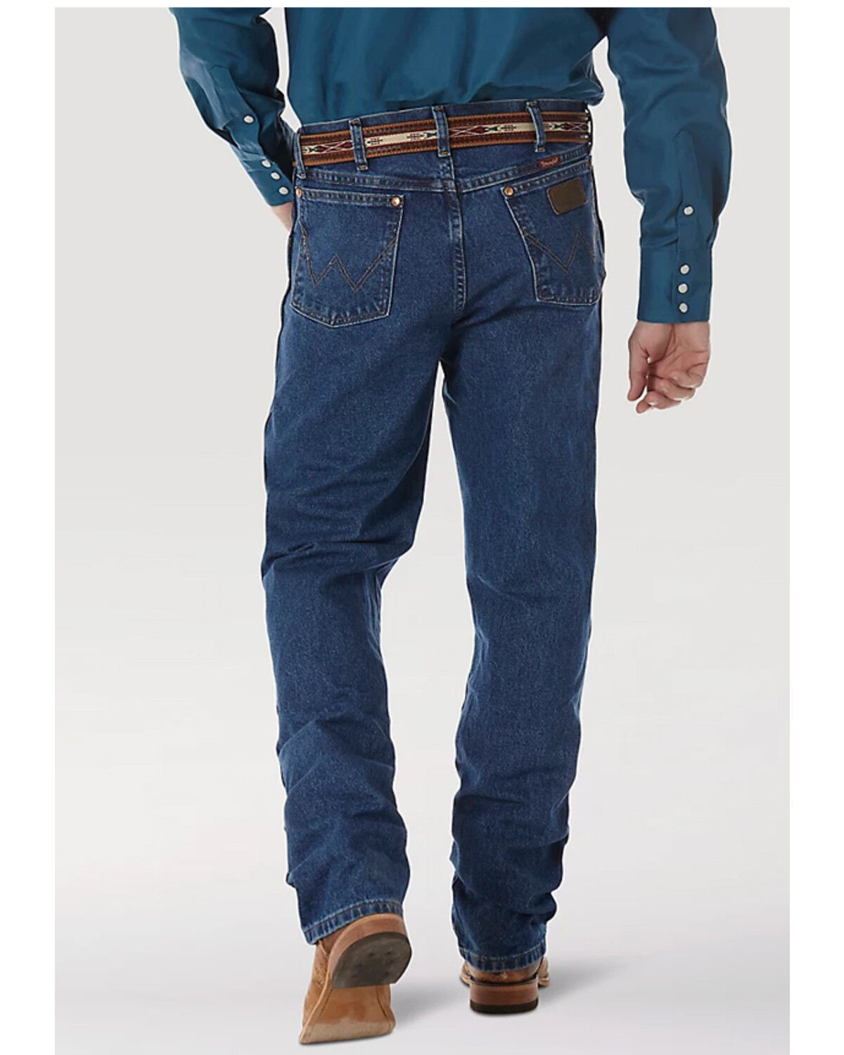 Image #2 - Wrangler Men's Pro Rodeo Competition Cowboy Cut Relaxed Fit Jeans, Stonewash, hi-res